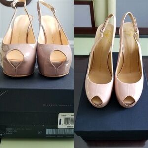 2 Pairs AUTHENTIC Giuseppe Zanotti Heels/Colors Bark and Antico